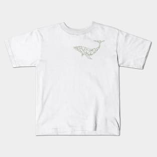 Polygon humpback whale Kids T-Shirt